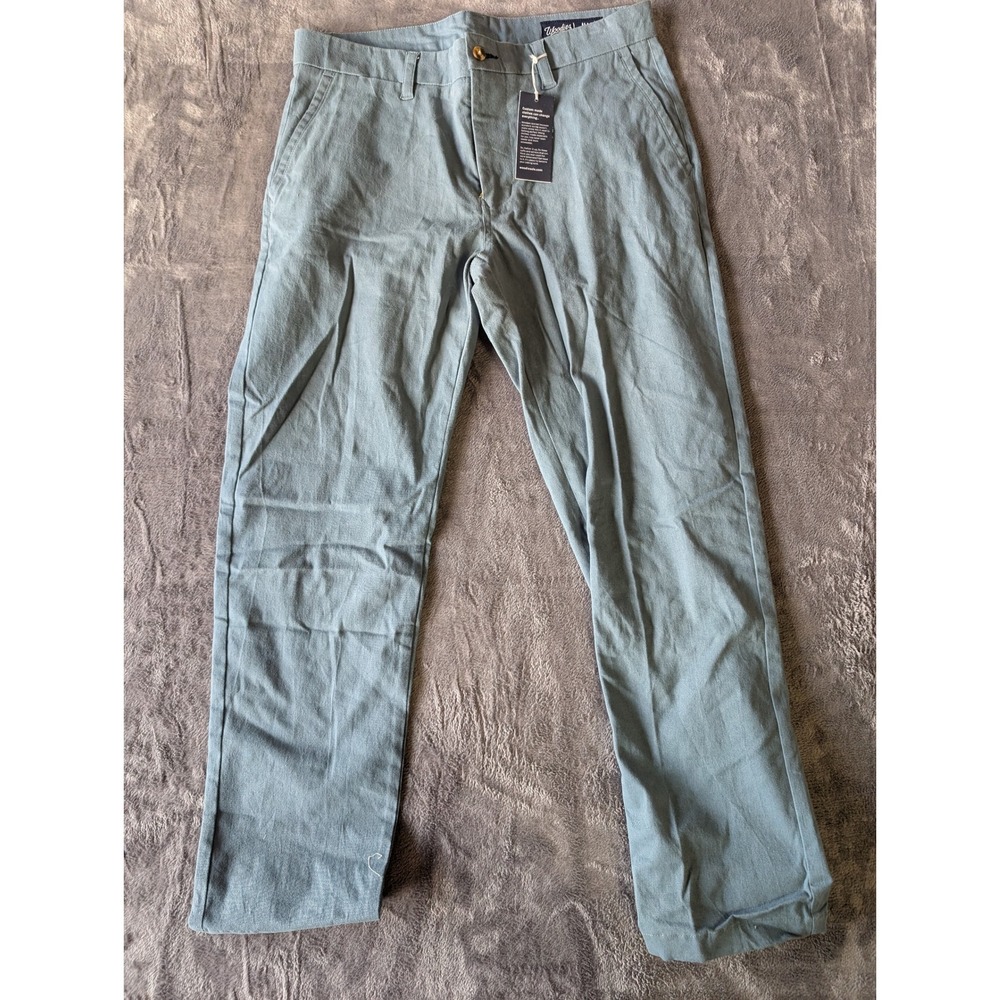 Woodies JW Pants Chinos Slim Fit Casual Dress Trousers Gray Mens Size 32x32
